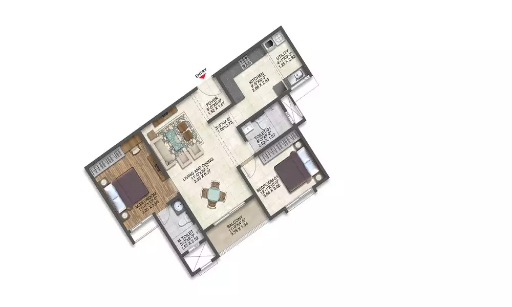 Abhee Aaria Floor Plan