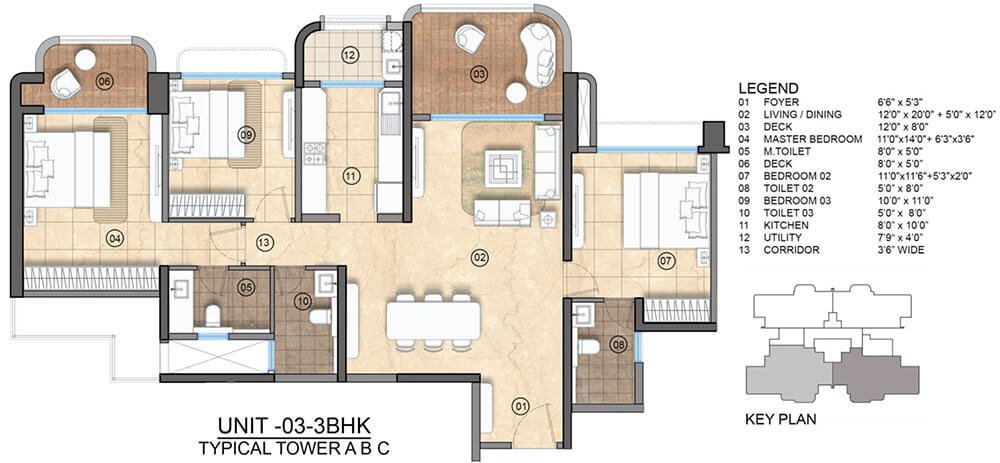 Lodha Elanza  Floor Plan
