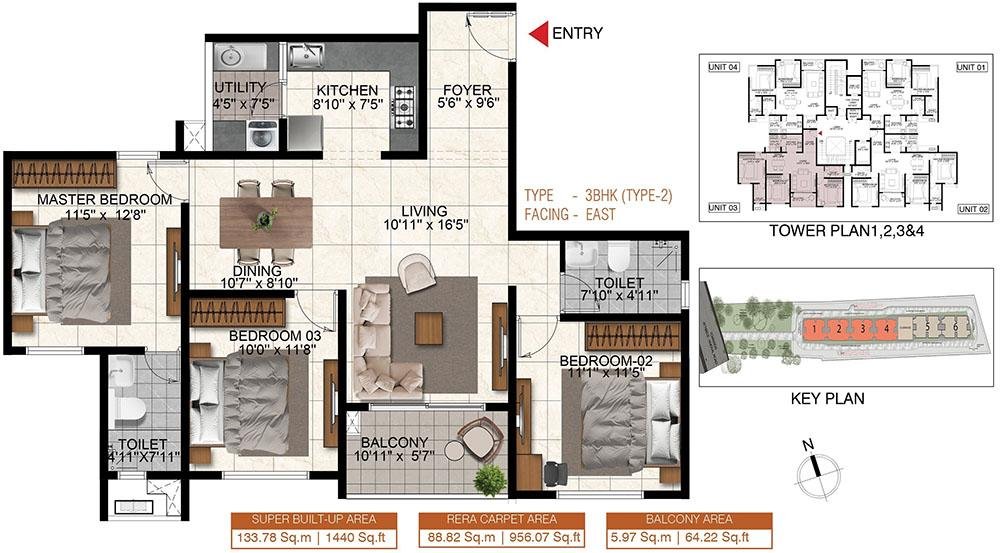Sobha Codename Scarlet  Floor Plan