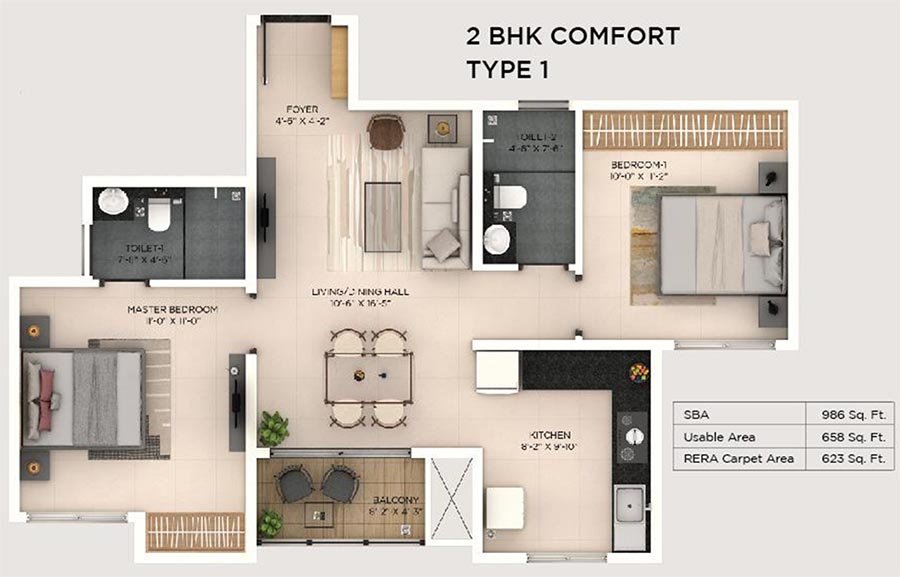 Provident Botanico Floor Plan
