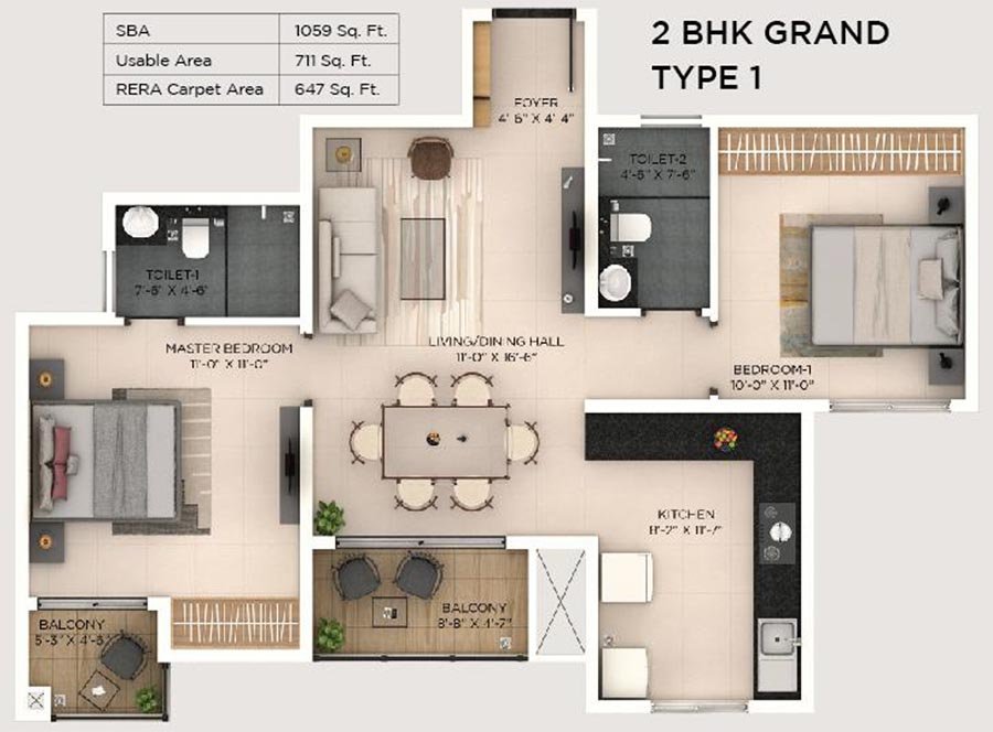 Provident Botanico Floor Plan