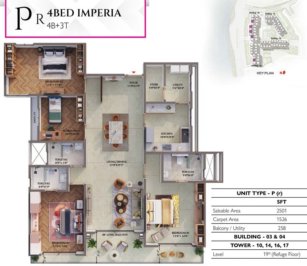 Prestige Raintree Park Phase - 1 Floor Plan