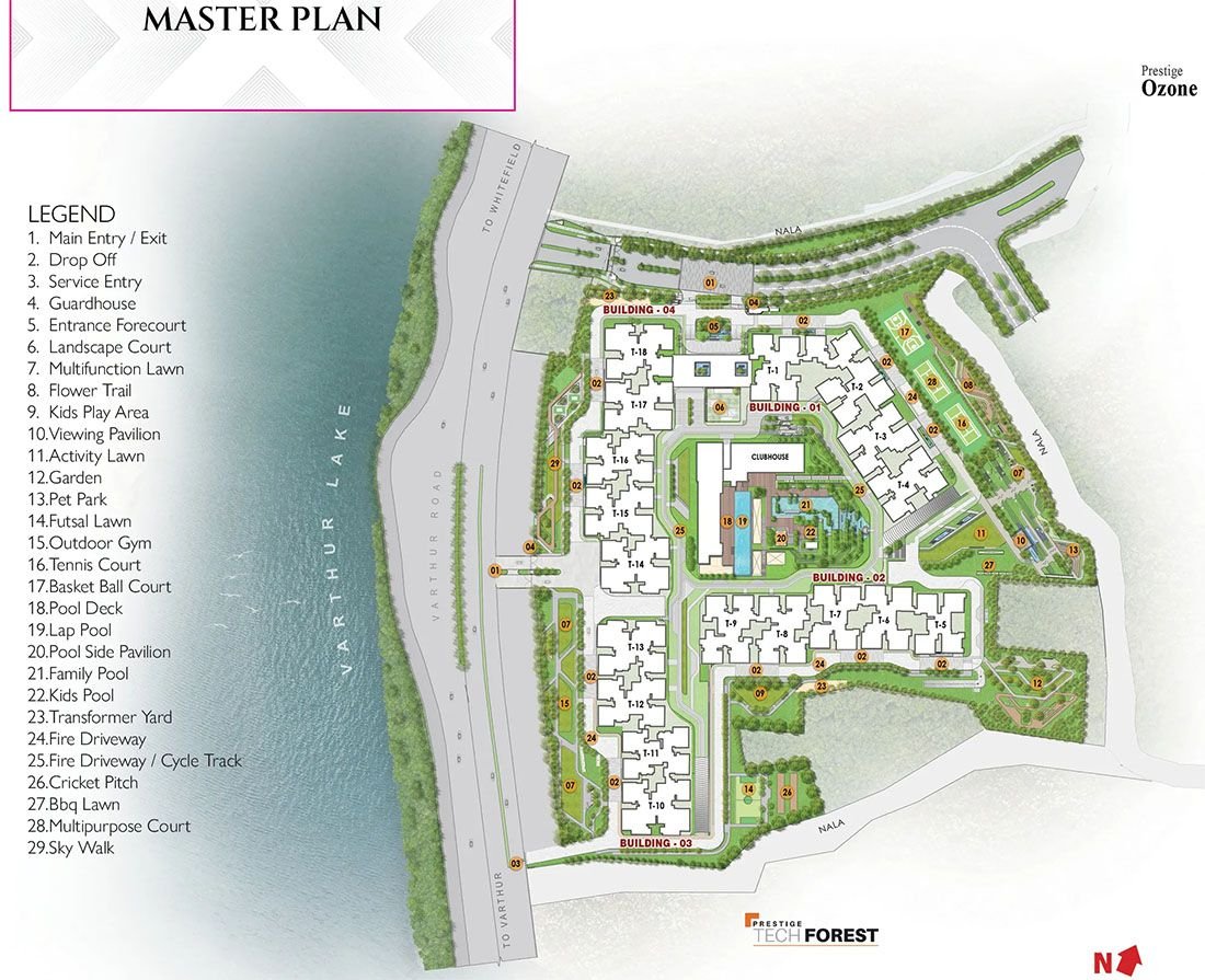 Prestige Raintree Park Phase - 1 Floor Plan