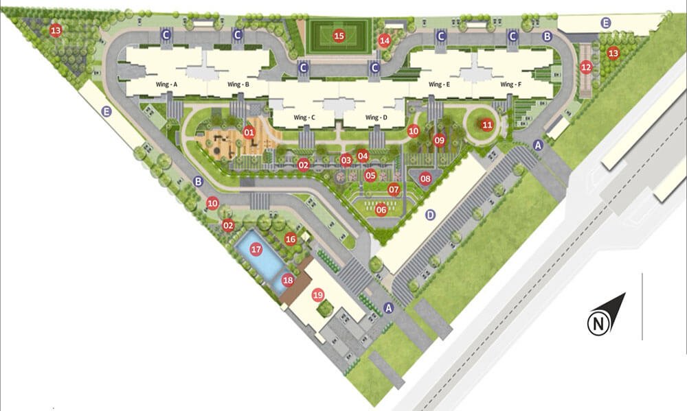 Mahindra Blossom  Floor Plan