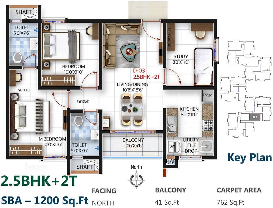 SBR One Residence Floor Plan