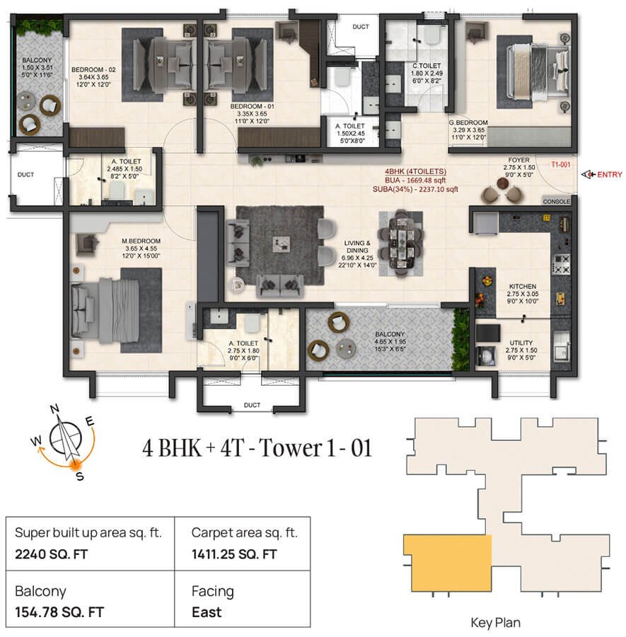 Trendsquares World of Gardens  Floor Plan