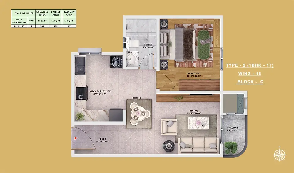 Sattva Vasanta Skye Floor Plan