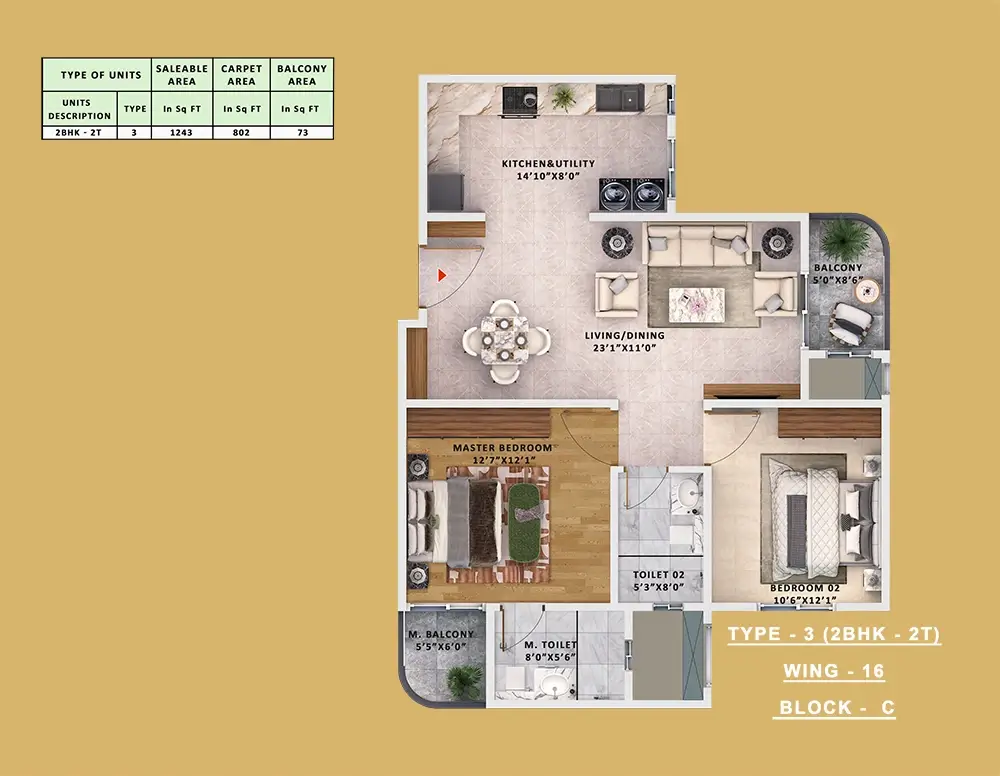 Sattva Vasanta Skye Floor Plan