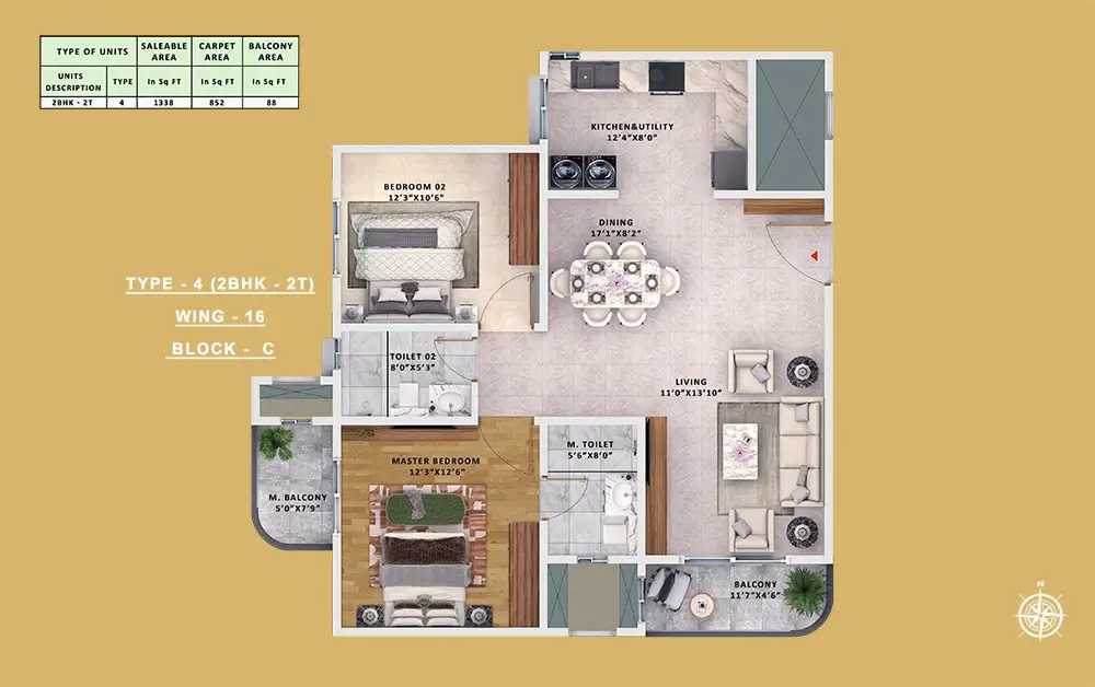 Sattva Vasanta Skye Floor Plan