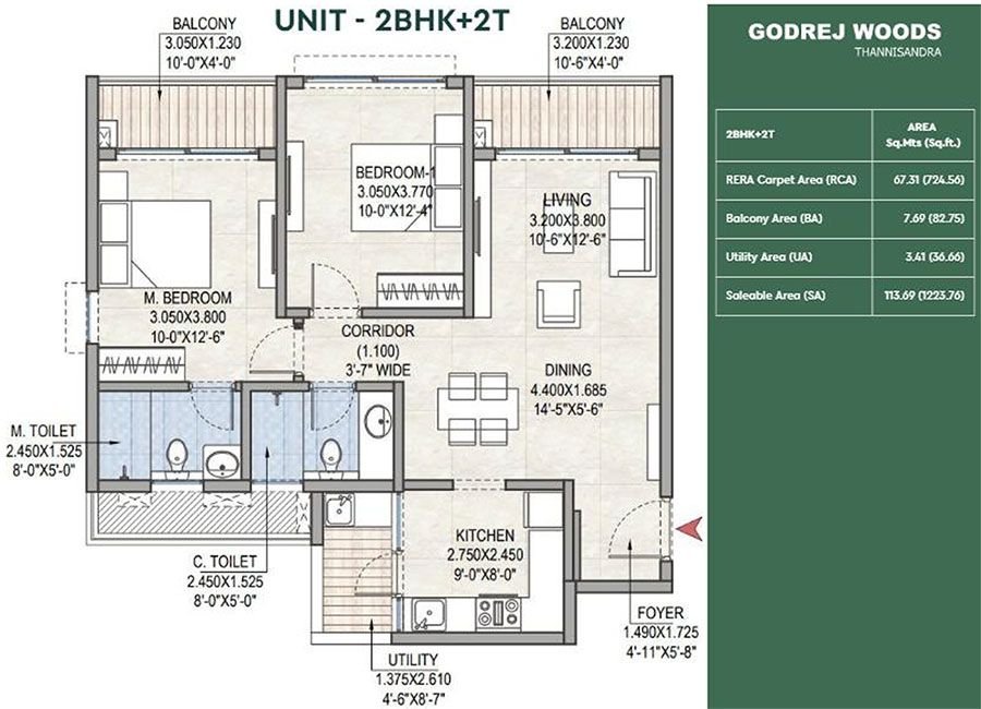 Godrej Woods  Floor Plan
