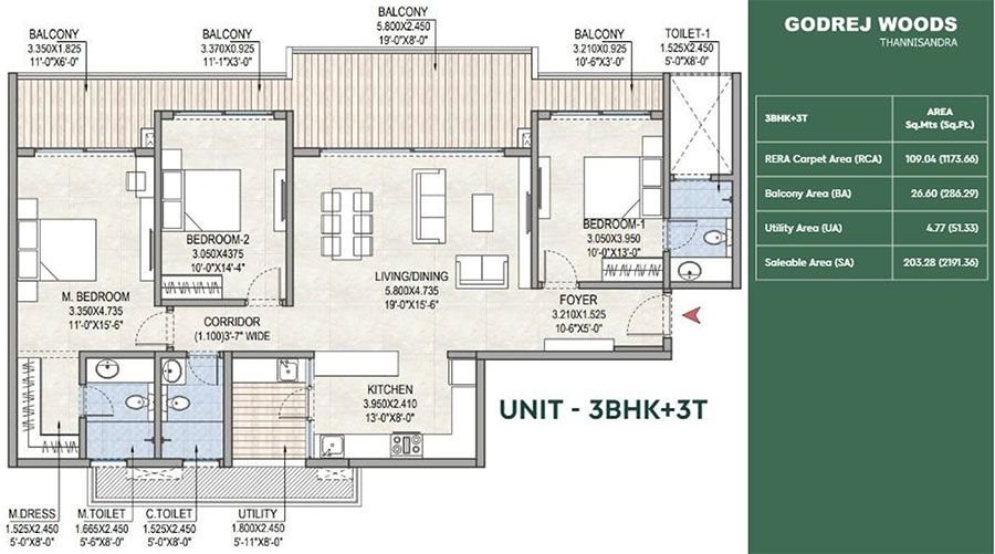 Godrej Woods  Floor Plan