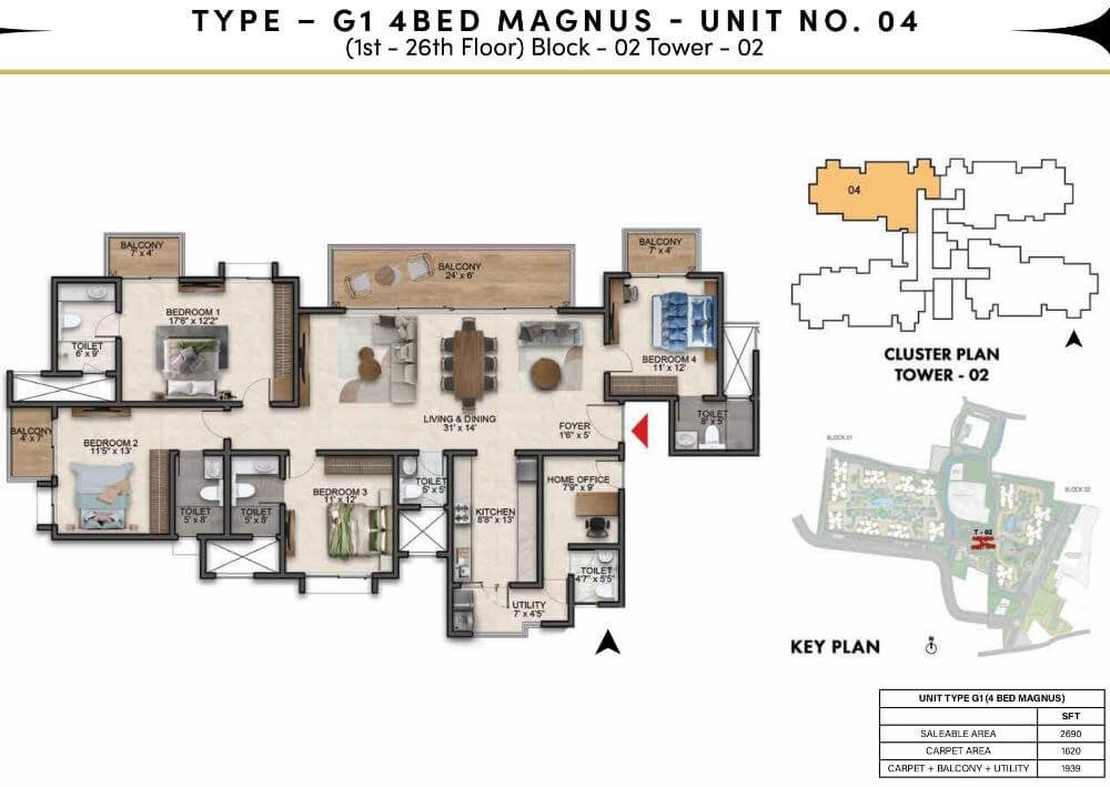 Prestige Southern Star Floor Plan