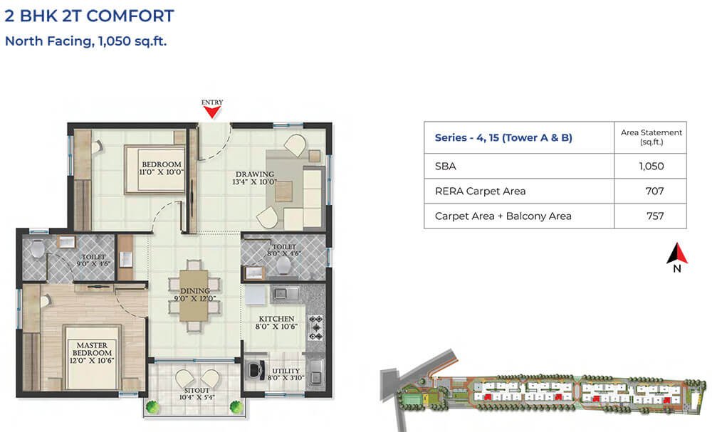 Abhee Serenity Springs Floor Plan
