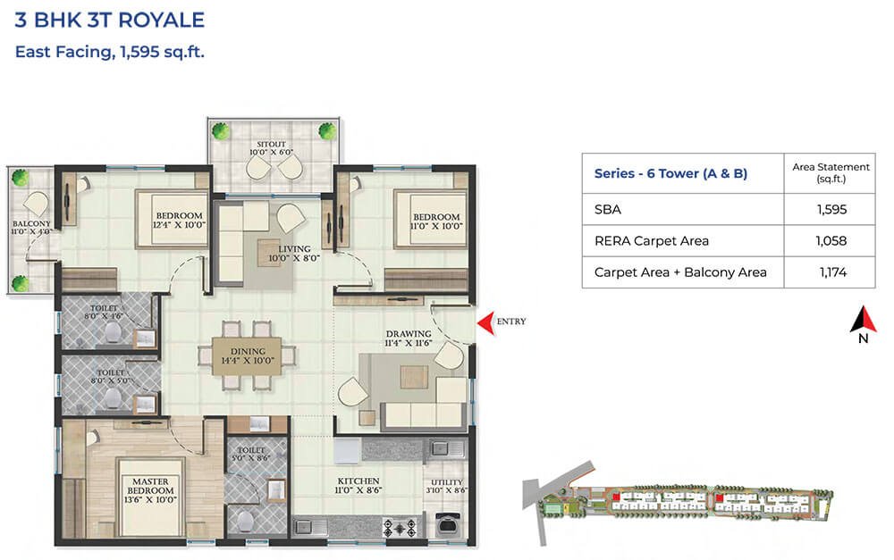 Abhee Serenity Springs Floor Plan