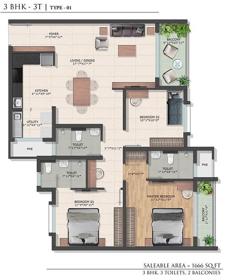 Bren Park City Floor Plan