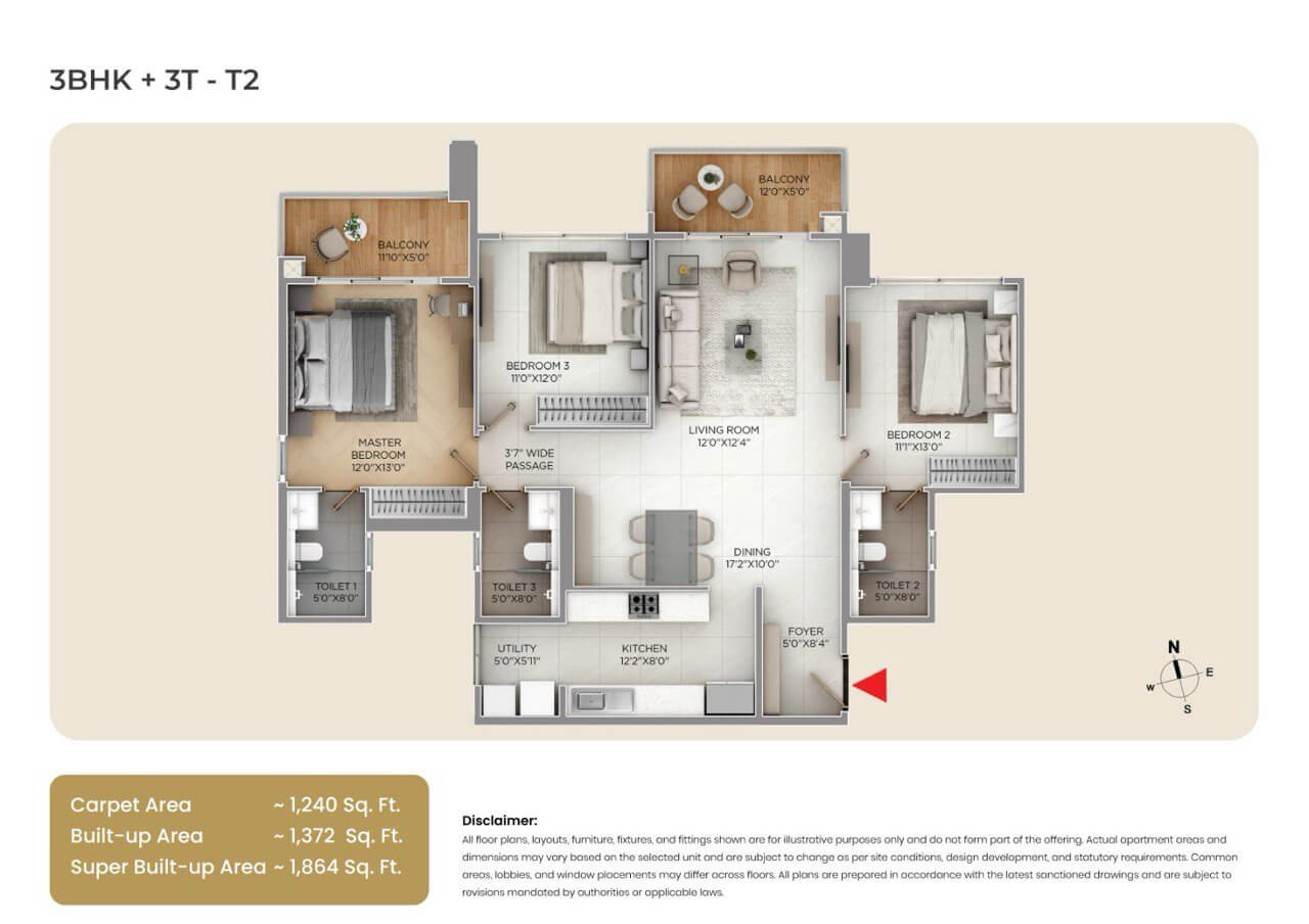 Purva Silver sky  Floor Plan