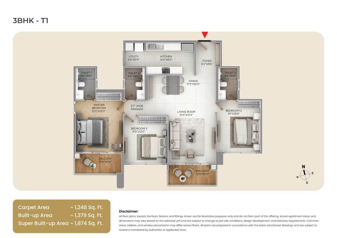 Purva Silver sky  Floor Plan