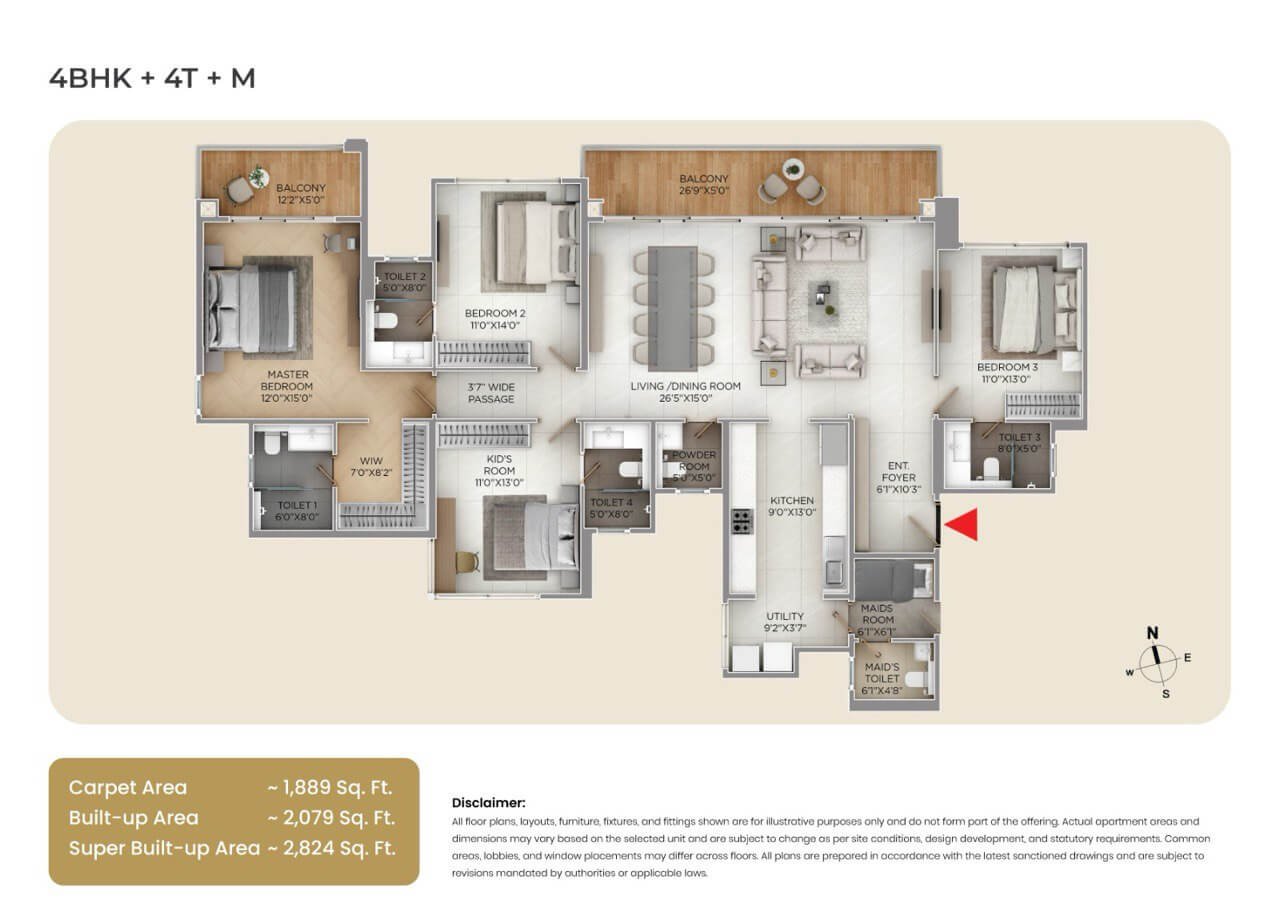 Purva Silver sky  Floor Plan