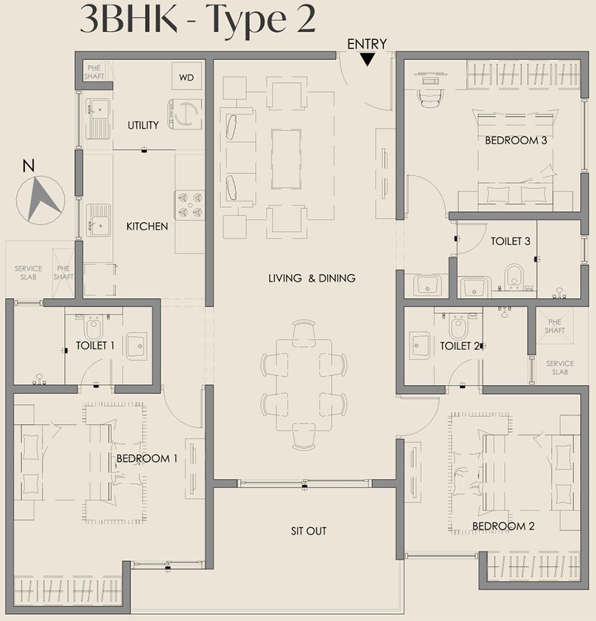 Courtyard by Vedant Suraksha  Floor Plan