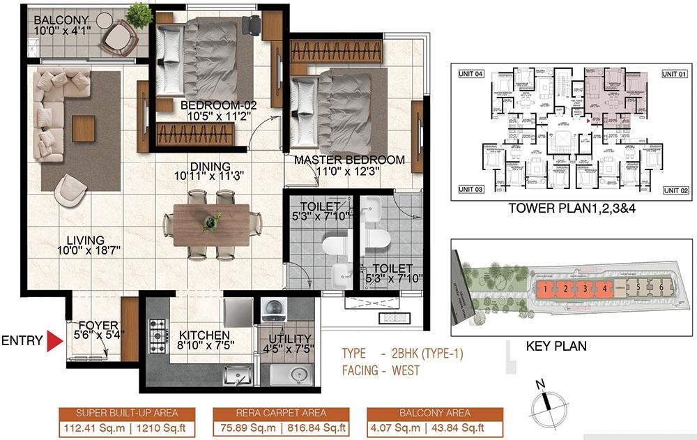 Shriram Songs of the Earth  Floor Plan