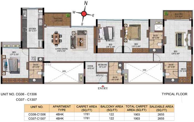 SKAV Madhura Floor Plan