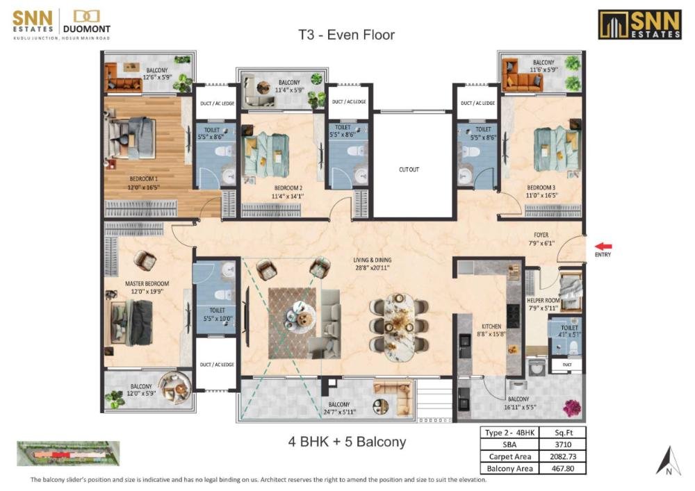 SNN Duomont  Floor Plan