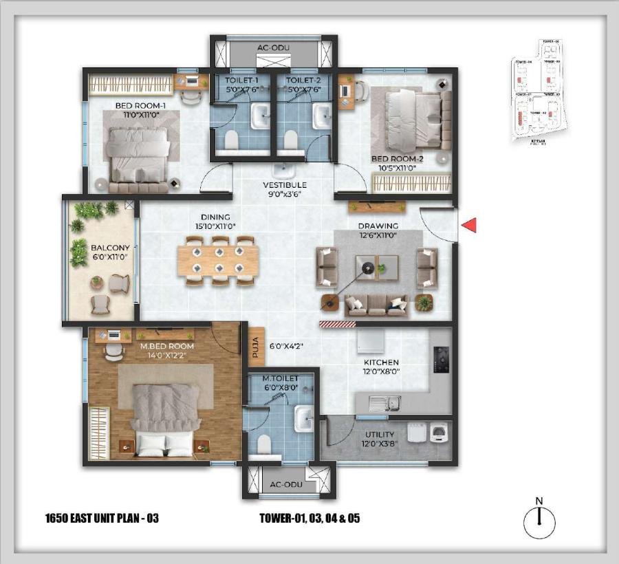  Cybercity Stone Ridge  Floor Plan