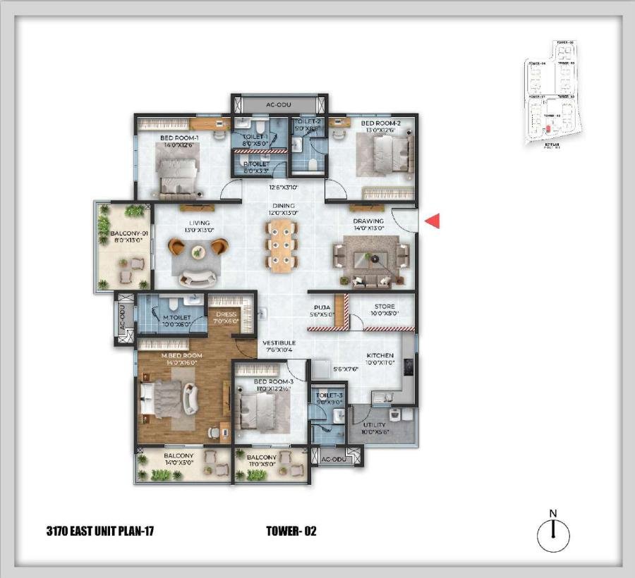  Cybercity Stone Ridge  Floor Plan