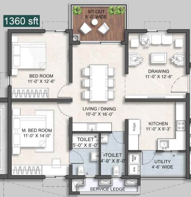  Anvita Ivana  Floor Plan