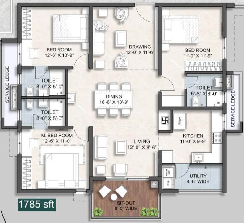  Anvita Ivana  Floor Plan