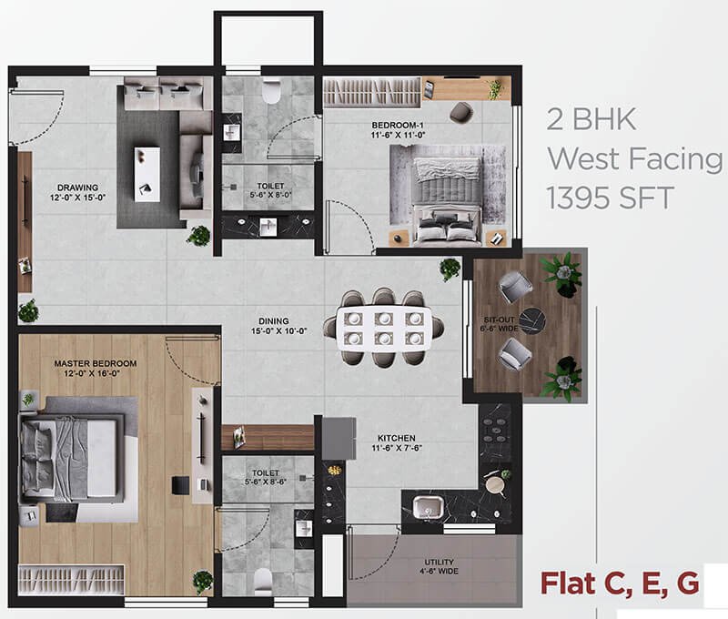 Vian Mrida Floor Plan