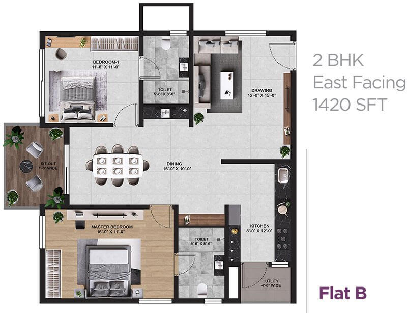 Vian Mrida Floor Plan