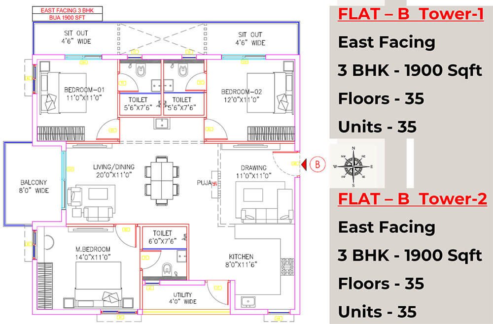  Vian Vayu  Floor Plan