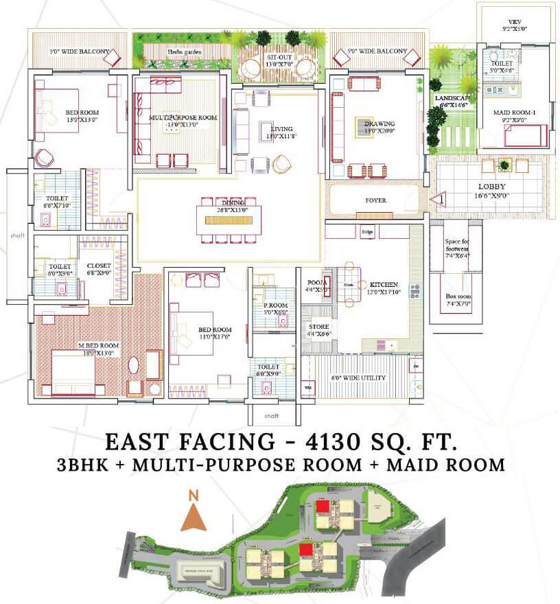 Encanto by Lansum and MK Realty Floor Plan